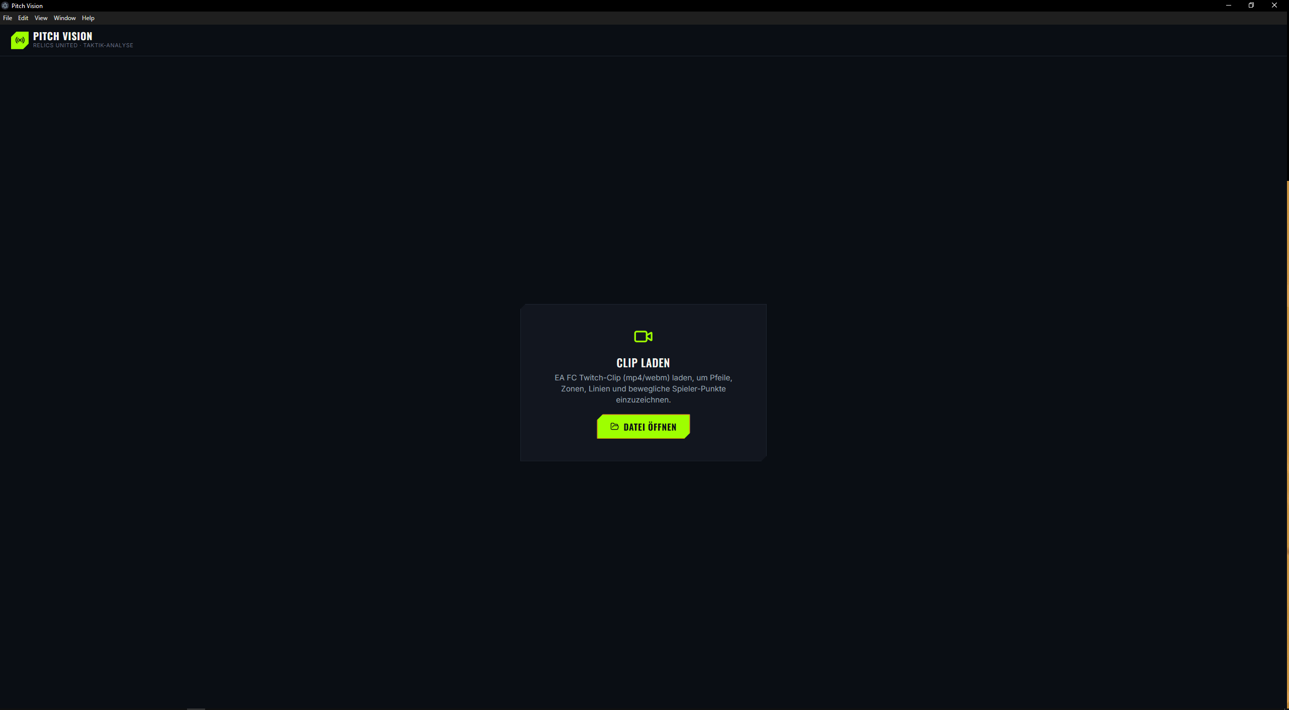 Startscreen — Clip laden